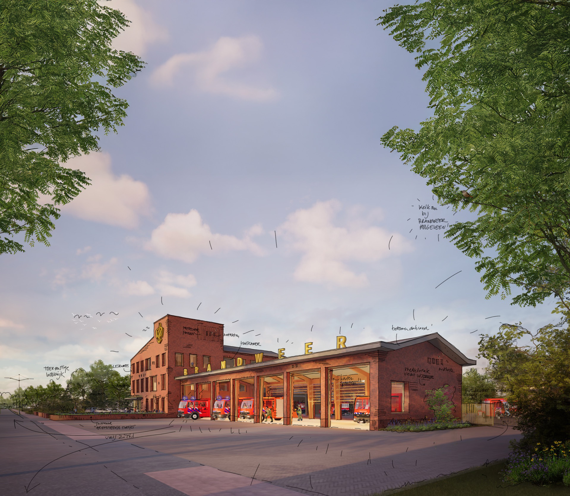 Brandweerkazerne Hoogeveen – ode aan voormalige industriële erfgoed